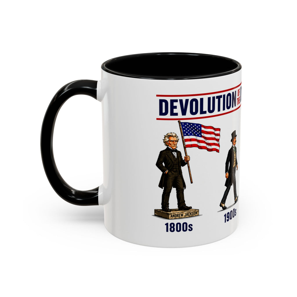 This Coffee Mug Offers a Humorous View of the Devolving Democratic Party. Accent Coffee Mug (11, 15oz)