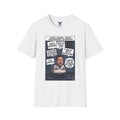 Political Cartoon Panel T-Shirt | Satirical Illustration, Speech Bubbles