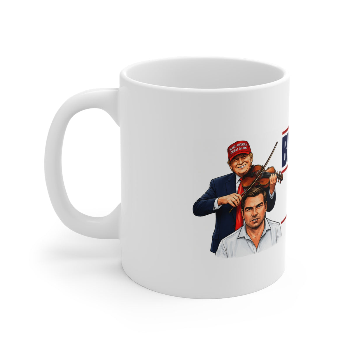 Political Satire Ceramic Coffee Mug – Funny "Bye Bye Eric Swalwell" Quote Novelty Cup