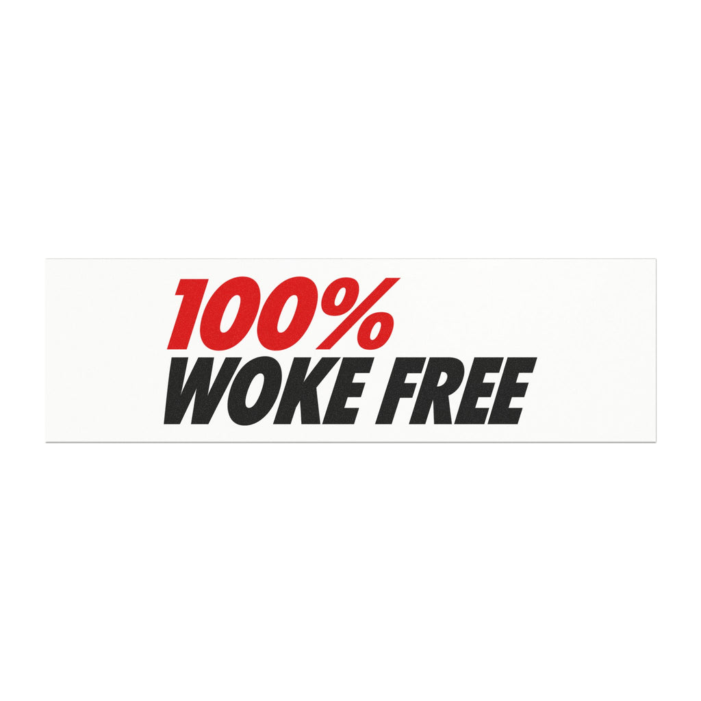 100% Woke Free Car Magnet Various Colors | Bumper Sticker Magnet