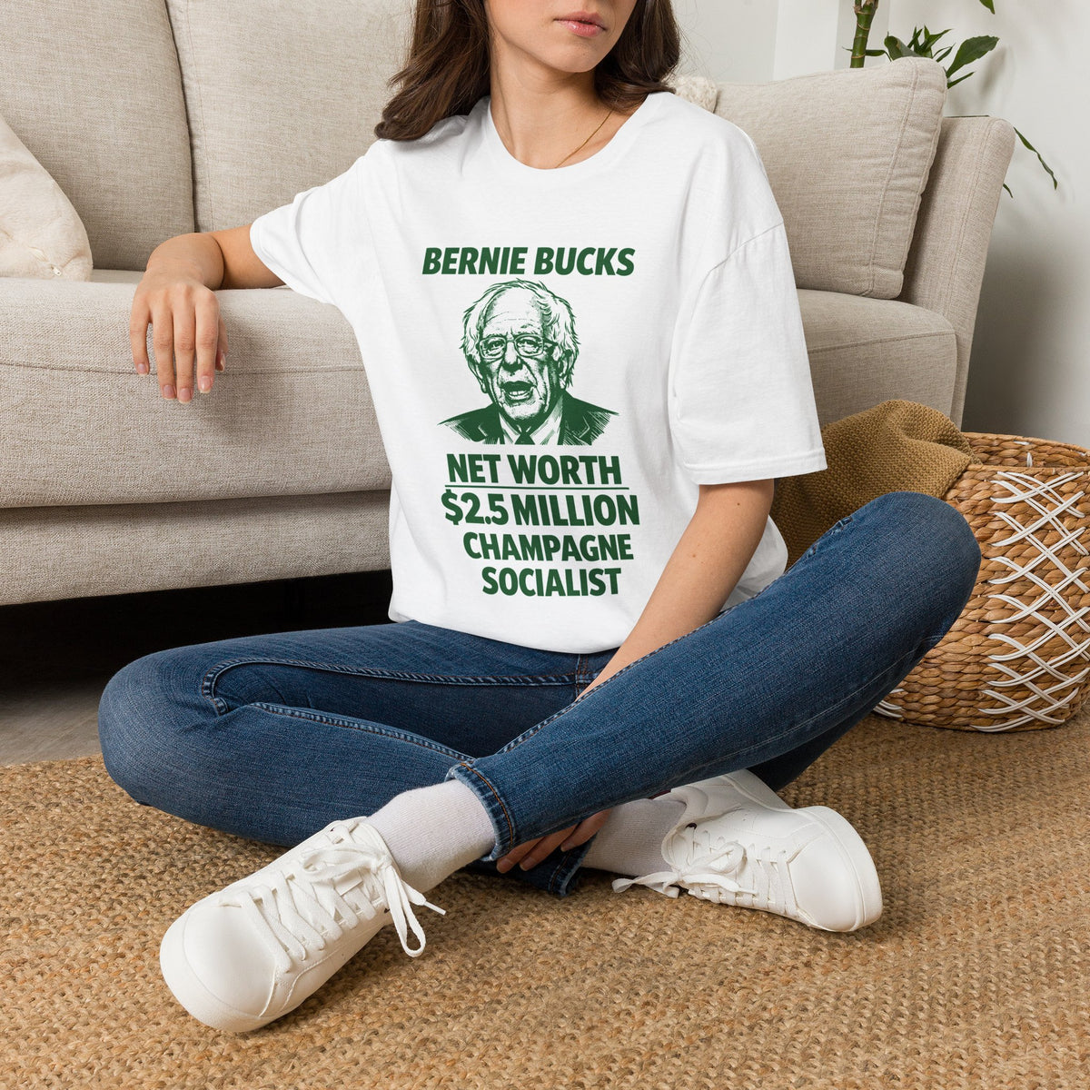 "Trump Patriot Shirt | America First T-Shirt | Conservative Republican Apparel | God Family Country Tee" | anti-woke tshirt | Bernie Bucks portrait T-Shirt | Net Worth 2.5 Million Champagne Socialist...