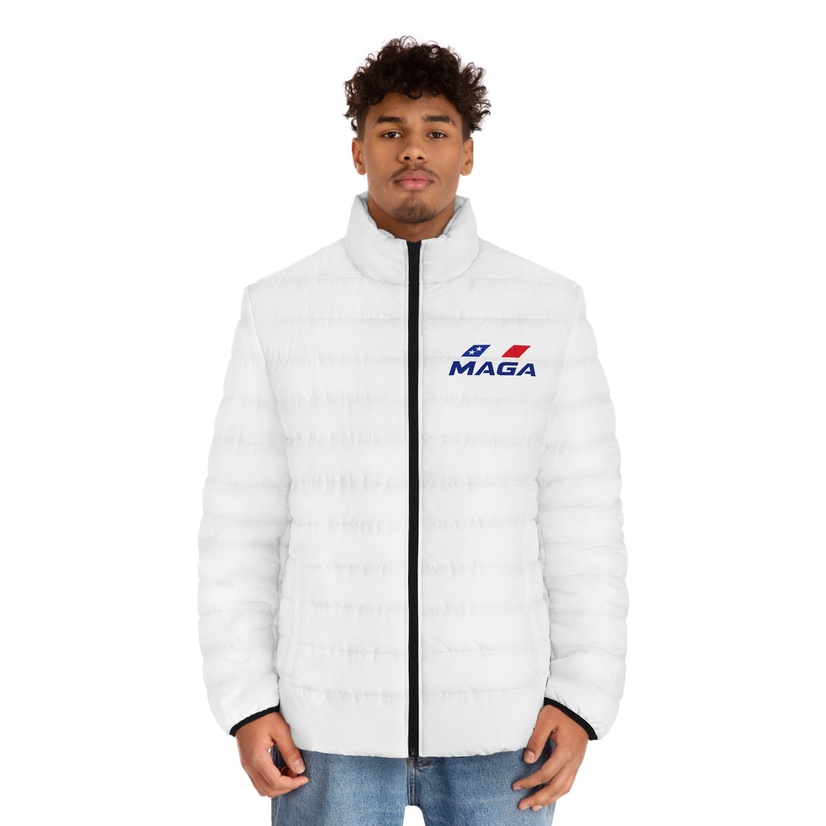Puffer Jacket — MAGA Logo Quilted Insulated Coat - The Conservative Brand