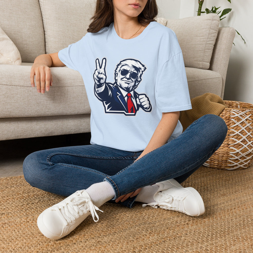 Vintage President Trump Peace Sign T-Shirt — Patriotic Trump Graphic Tee