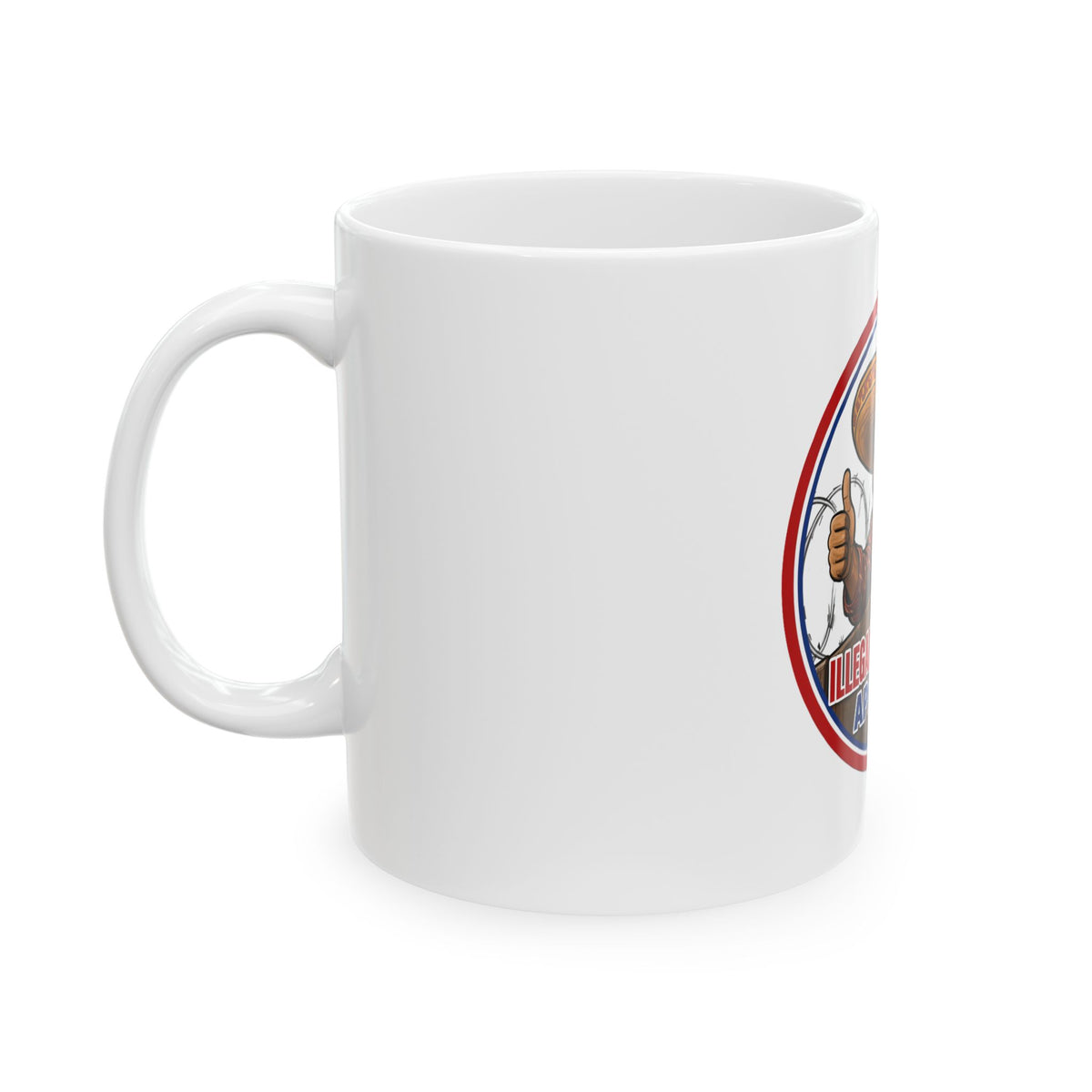 Ceramic Mug — "Illegal Immigrant Approved" Retro Sombrero Design (11oz, 15oz)