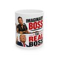 Imaginary Boss vs The Real Boss (Trump) Mug | Political Statement Ceramic Mug