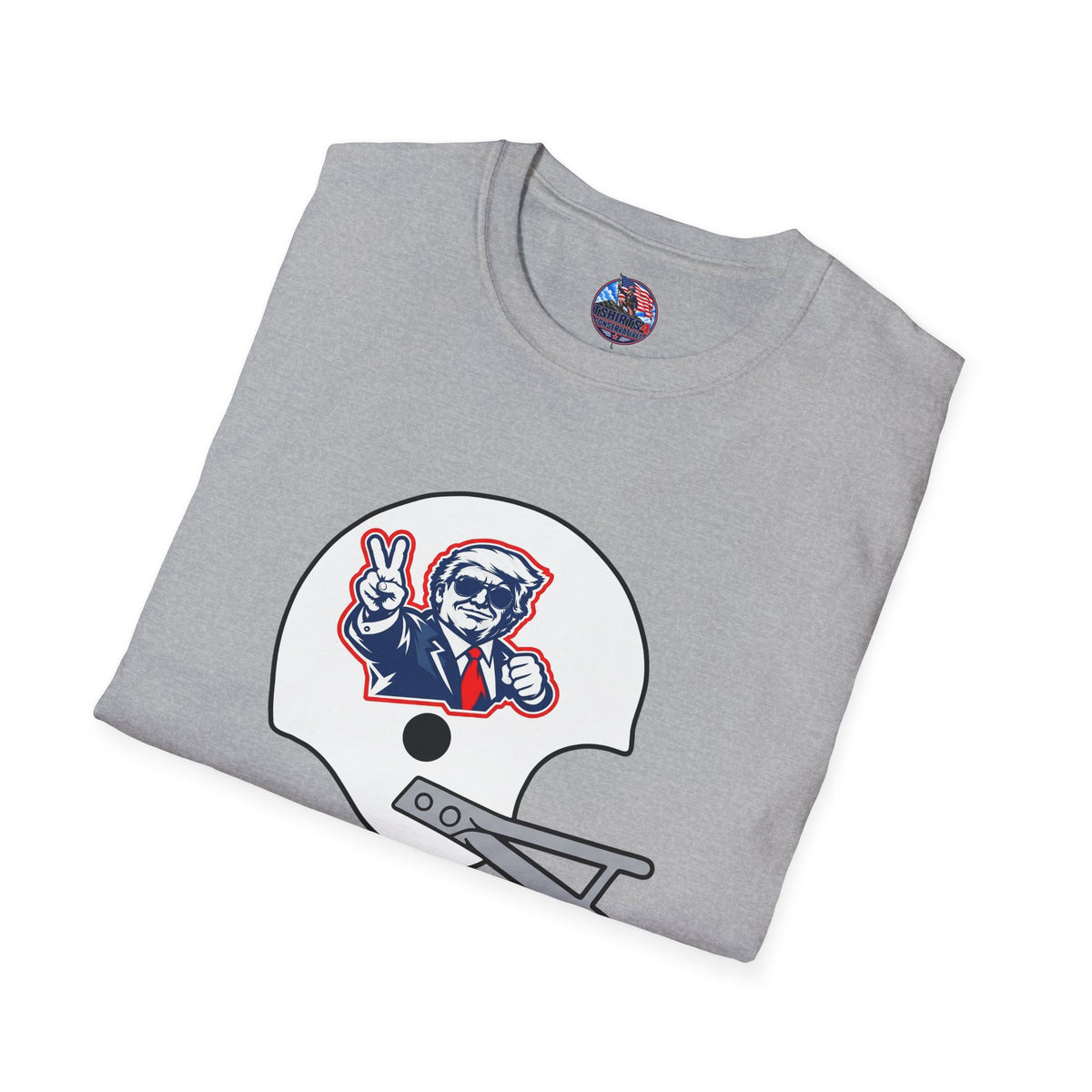 Maga Trump Football Helmet Graphic T-Shirt
