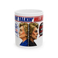 Two-Faced Hillary Clinton Mug | Political Caricature Ceramic Coffee Mug