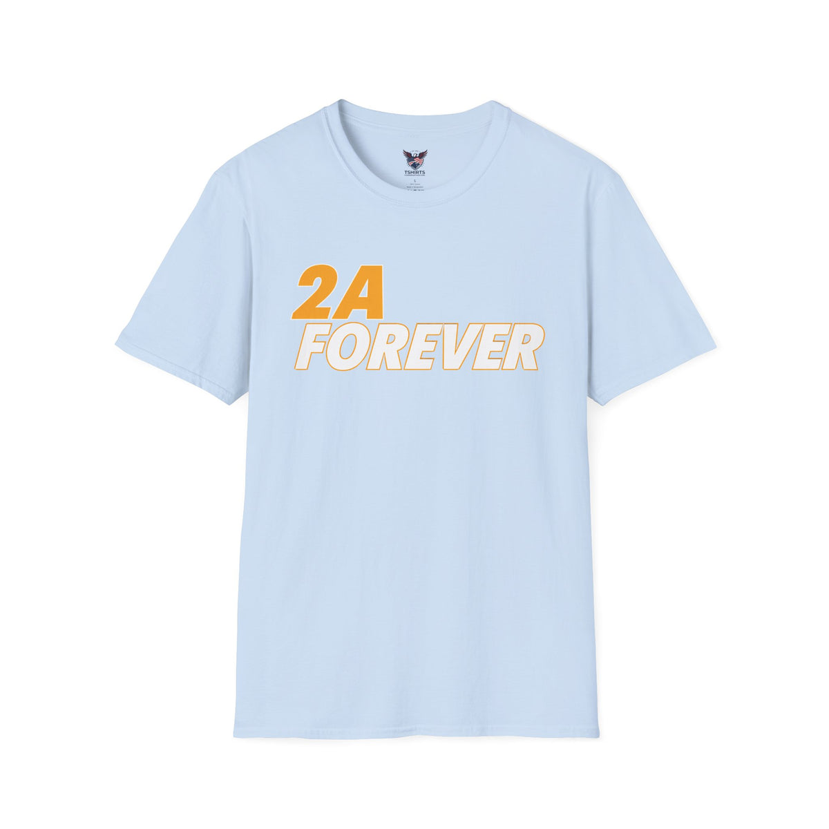 2A Forever Bold Typography Second Amendment Pro-Gun Conservative Men's Graphic T-Shirt