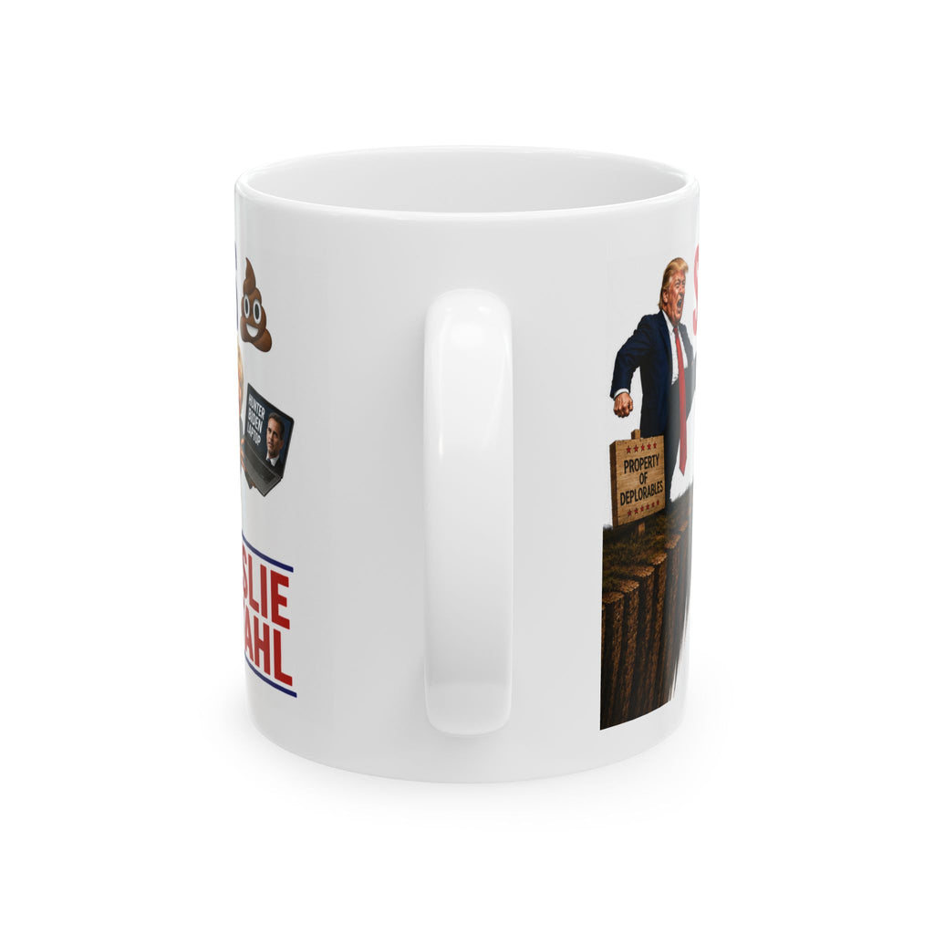 SEE-BS Leslie Stahl Trump Satire Mug | Funny Political Gift