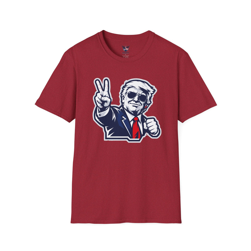 Vintage President Trump Peace Sign T-Shirt — Patriotic Trump Graphic Tee