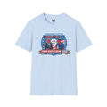 Light Blue Trump Beats Clinton Election Night 2016 T-Shirt | Political News Graphic