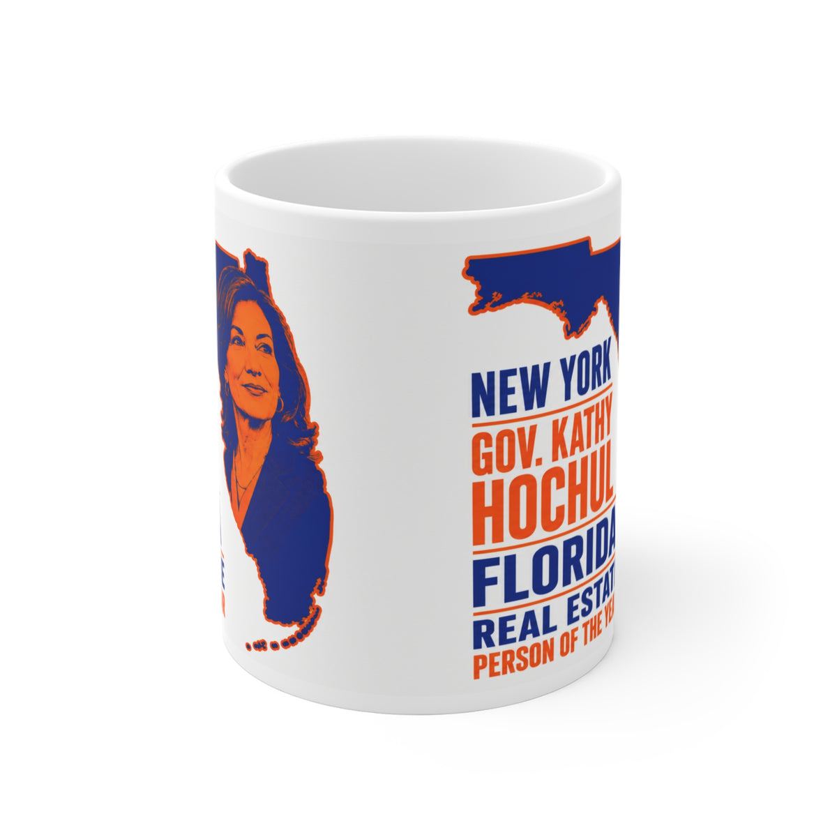Kathy Hochul Florida Real Estate Person of the Year Satire Mug — 'Person of the Year' Campaign Coffee Cup