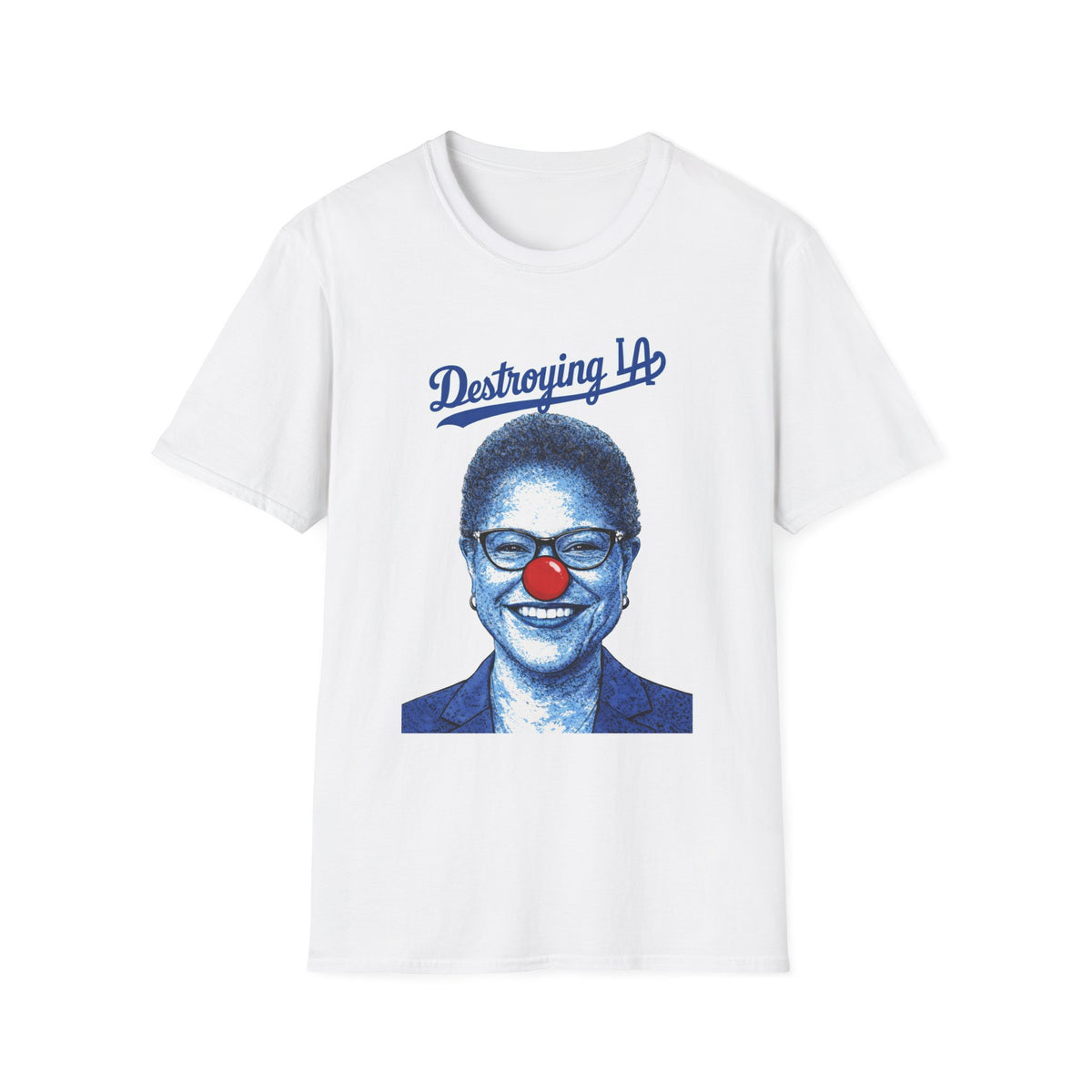 "Trump Patriot Shirt | America First T-Shirt | Conservative Republican Apparel | God Family Country Tee" | anti-woke tshirt | Clown Nose Portrait T-Shirt | Destroying 1% Illustration