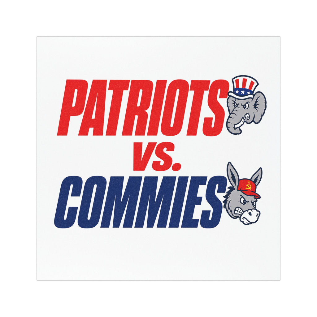 Patriots vs. Commies Car Magnet | Political Decal