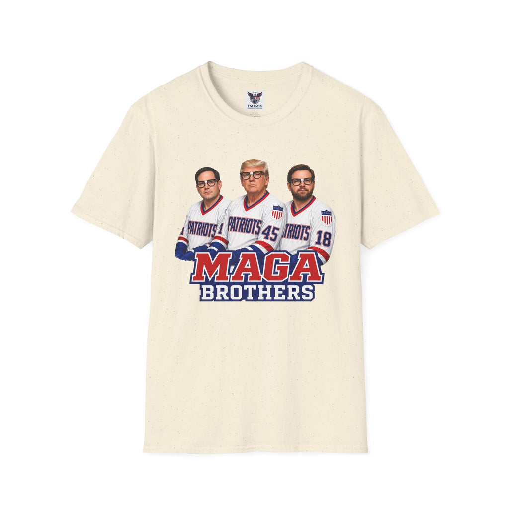MAGA Brothers T-Shirt — Rubio, Trump, Vance Hanson Brothers Patriotic Hockey Jersey Graphic Tee