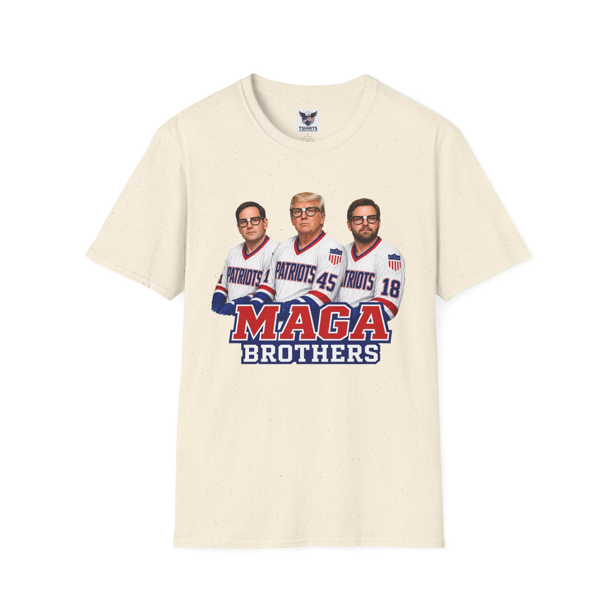 MAGA Brothers T-Shirt — Rubio, Trump, Vance Hanson Brothers Patriotic Hockey Jersey Graphic Tee