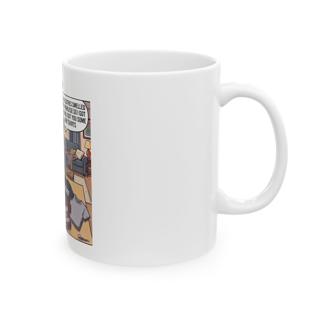 Cancel Woke Courtship Comic Panel Mug | Political Satire Coffee Cup