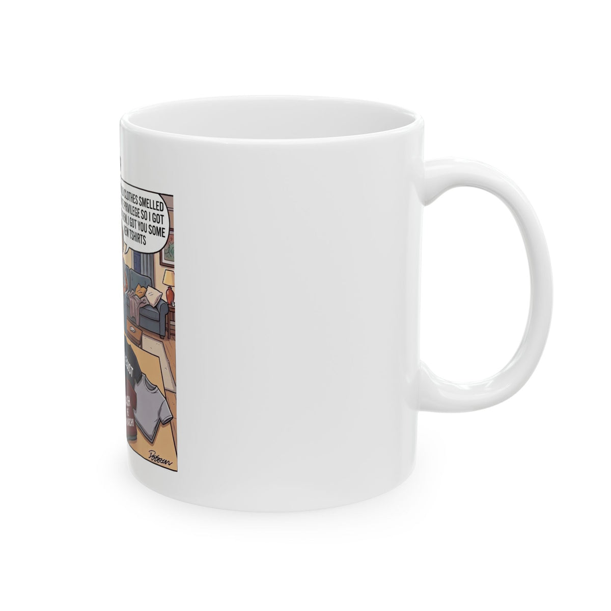 Cancel Woke Courtship Comic Panel Mug | Political Satire Coffee Cup
