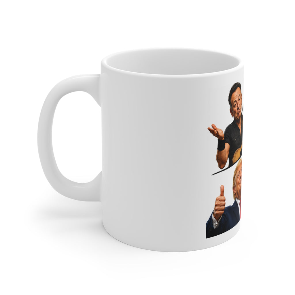 TRUMP THE REAL BOSS Political Humor Mug — "Imaginary Boss / The Real Boss" 11oz