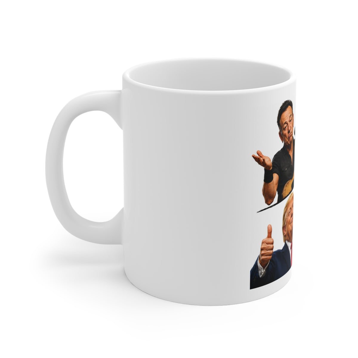 TRUMP THE REAL BOSS Political Humor Mug — "Imaginary Boss / The Real Boss" 11oz