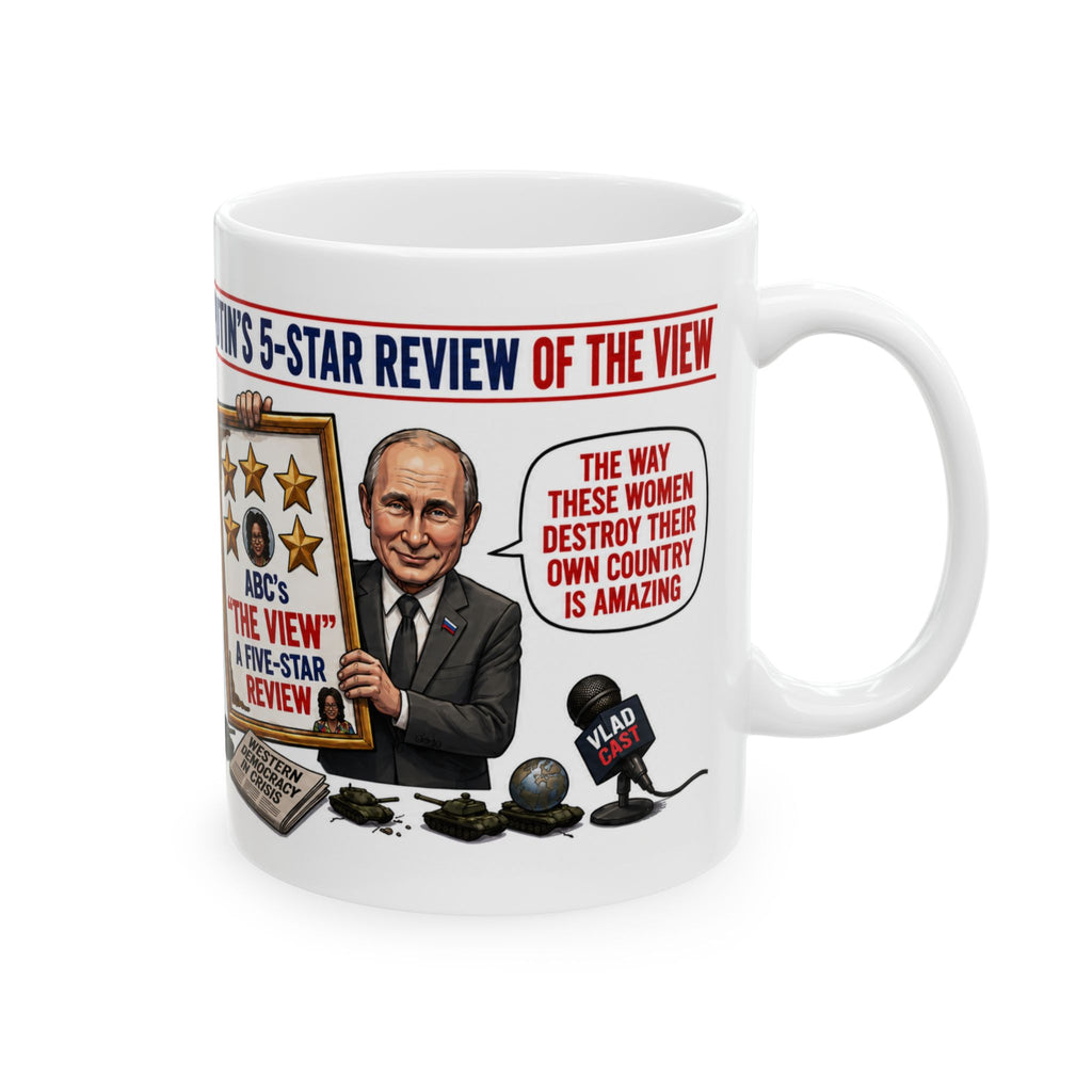 Putin's 5-Star Review of The View Parody Mug | Novelty Gift