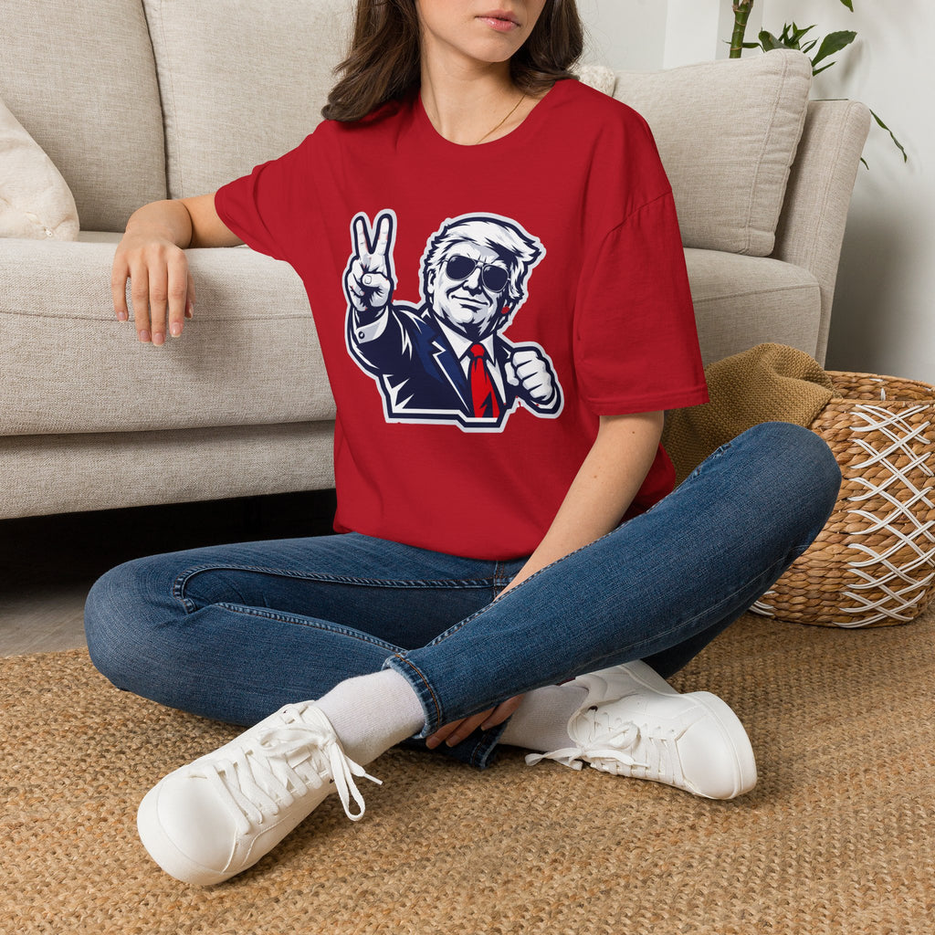Vintage President Trump Peace Sign T-Shirt — Patriotic Trump Graphic Tee