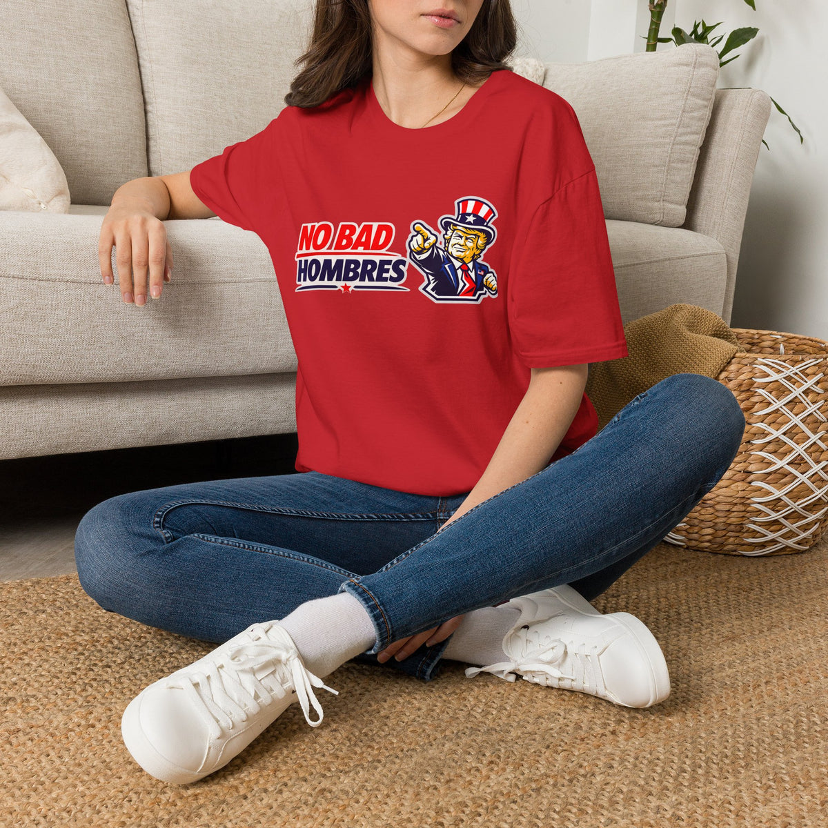 T-Shirt — TRUMP "No Bad Hombres" Patriotic Graphic Tee
