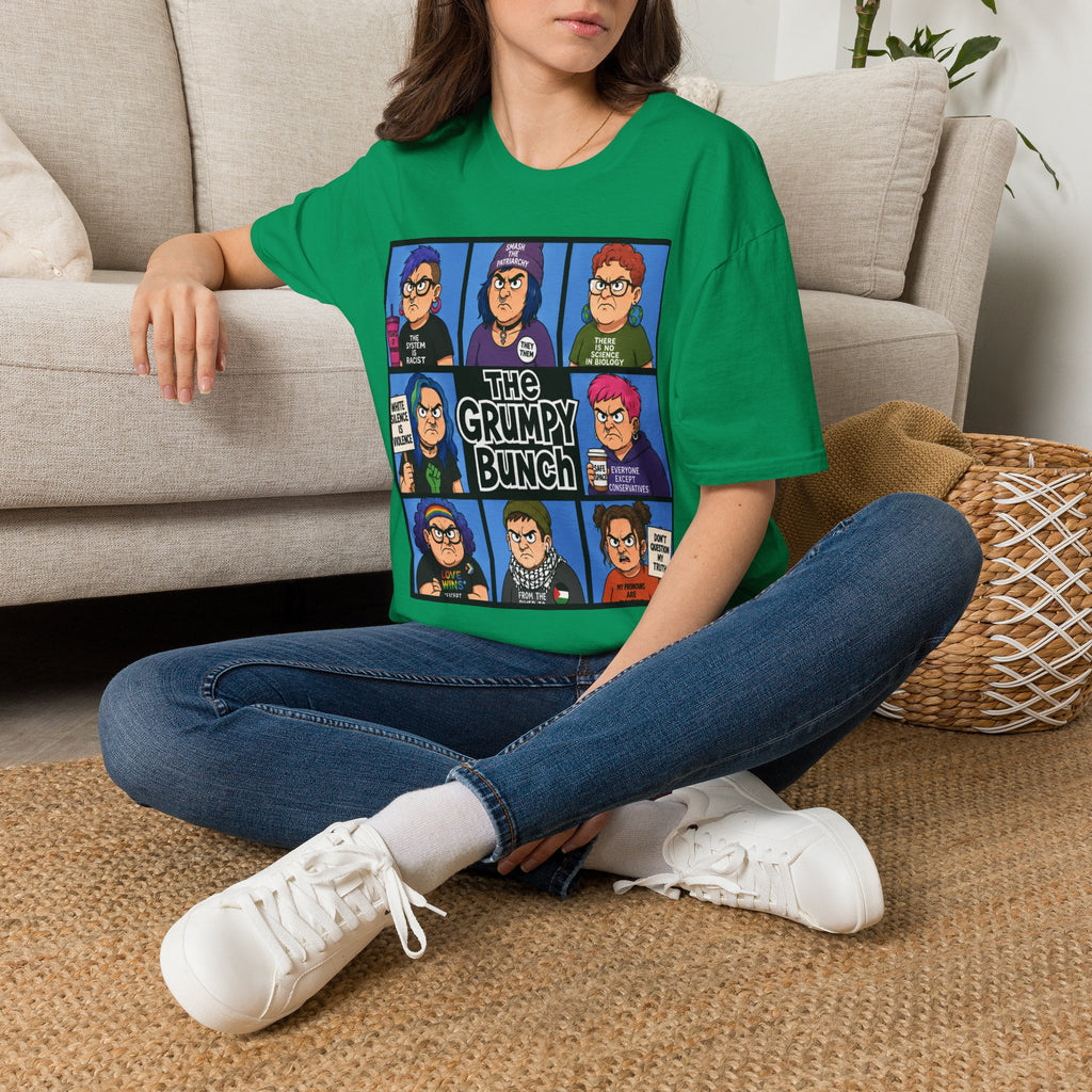 Grumpy WOKE Bunch Graphic T-Shirt — Retro Comic Panel Illustration
