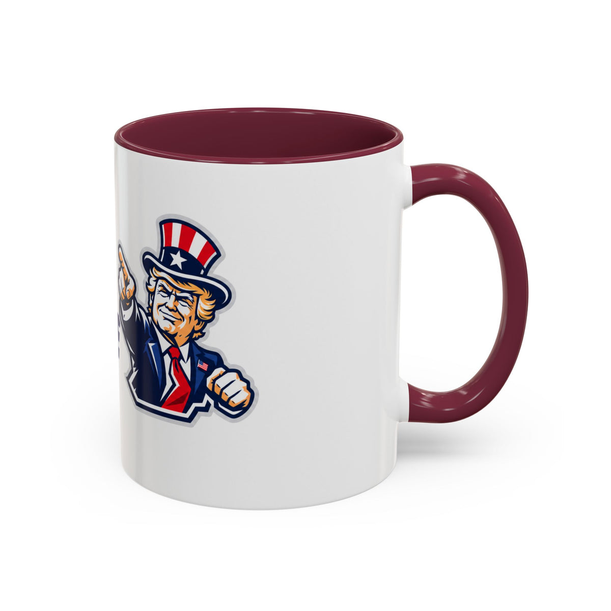100% Woke Free Donald Trump Uncle Sam Ceramic Coffee Mug