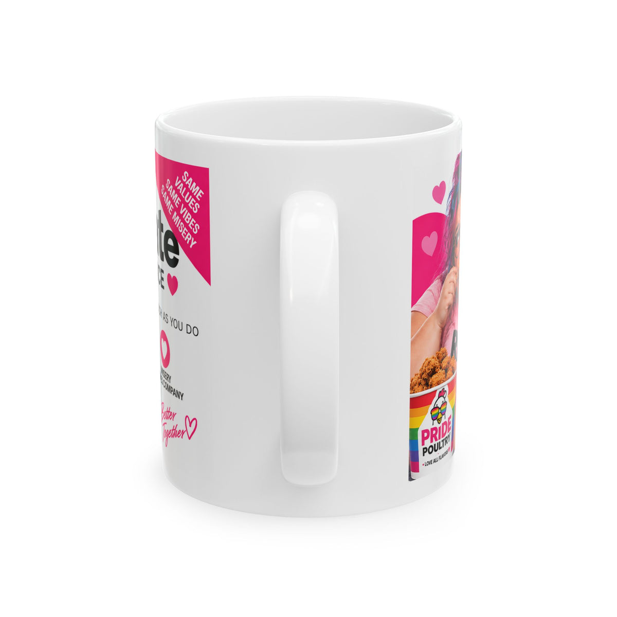 WOKEDATE  — Mock the Crazy Woke Funny Dating App Parody Ceramic Coffee Cup (11oz/15oz)