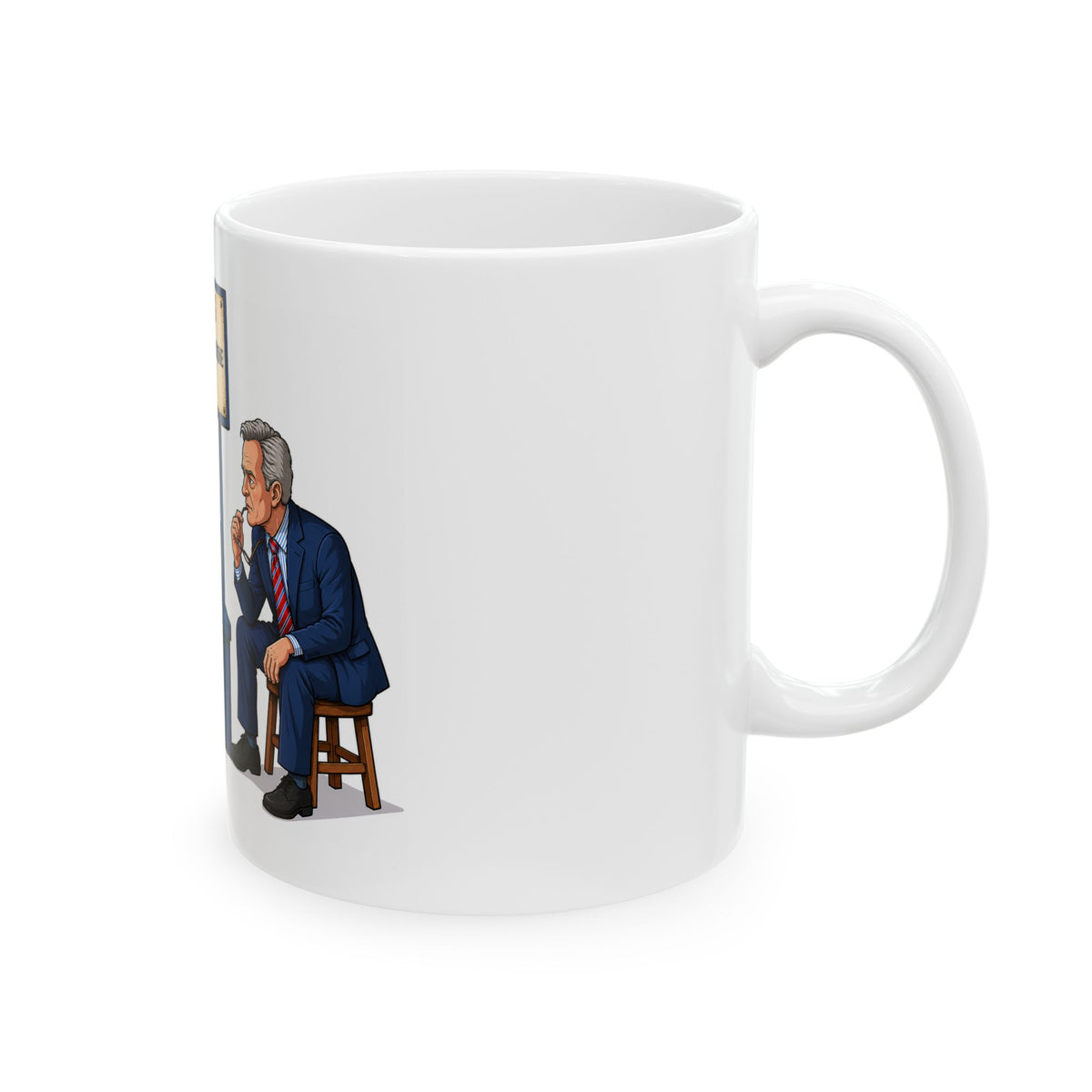 "60 Minutes" of Trump Derangement Syndrome Therapy cartoon Mug | Political satire ceramic mug