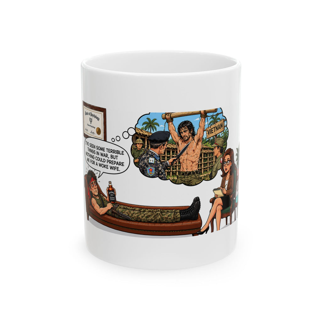 Vietnam Vet Recounts the Terror of a Woke Wife, Not War Coffee Mug