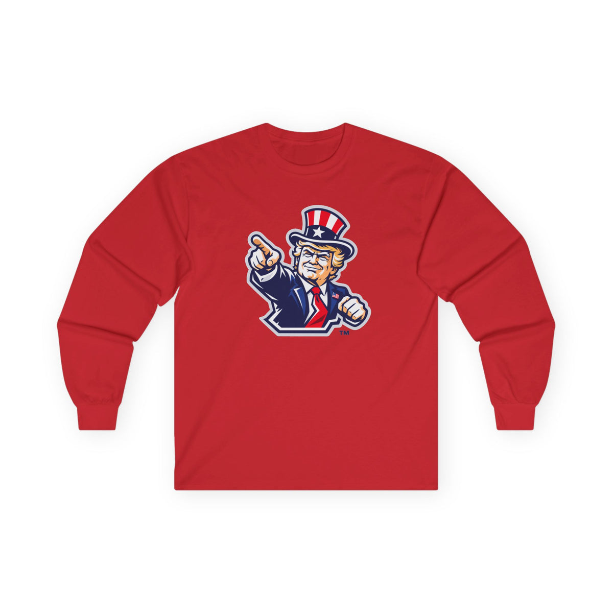 Patriotic Trump Uncle Sam Political Satire Conservative Unisex Crewneck Sweatshirt