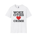 "Trump Patriot Shirt | America First T-Shirt | Conservative Republican Apparel | God Family Country Tee" | WOKE CITIES Unisex Softstyle T-Shirt