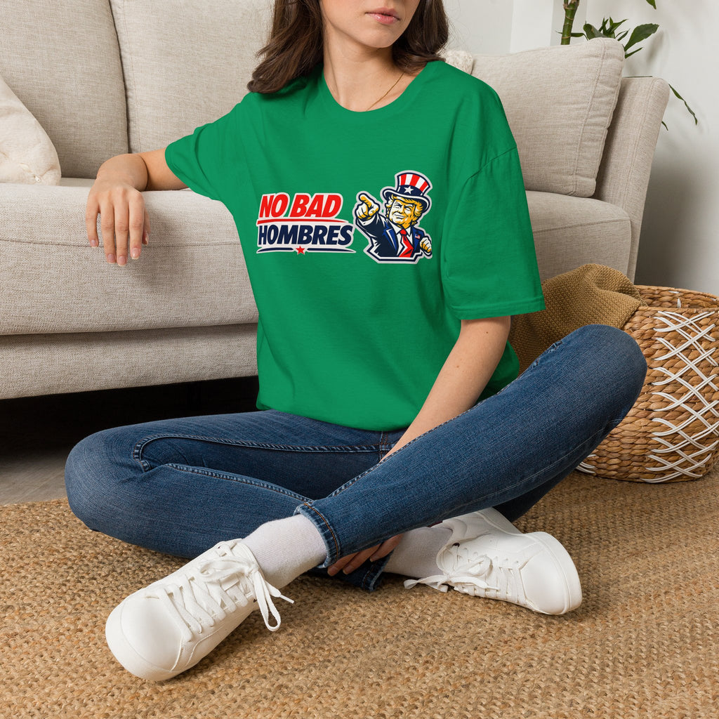 T-Shirt — TRUMP "No Bad Hombres" Patriotic Graphic Tee
