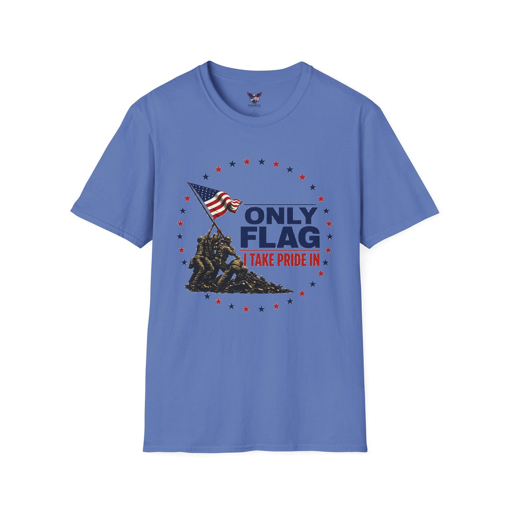 T-Shirt — "Only Flag" Patriotic American Flag Shirt
