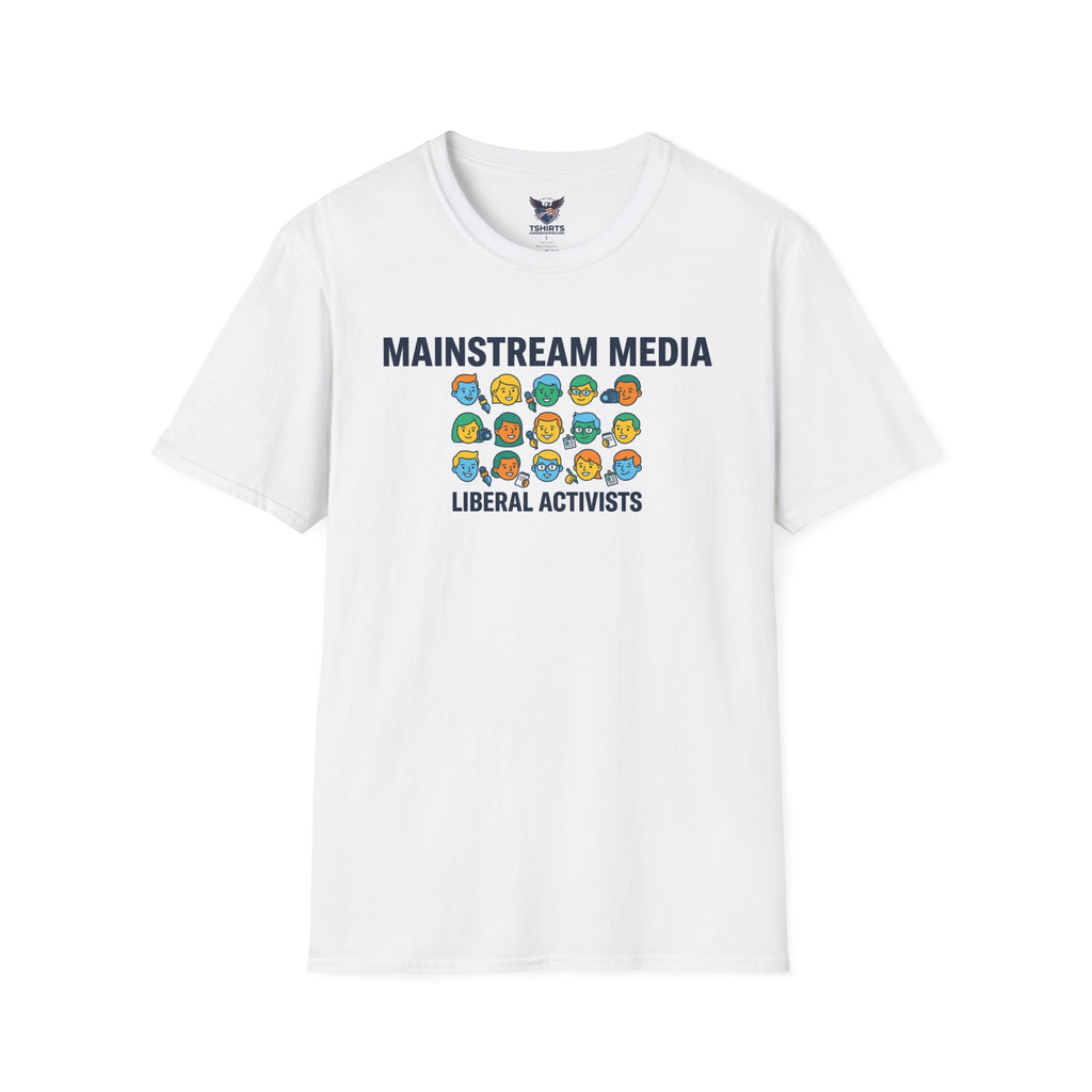 Political T-Shirt — "Mainstream Media: Liberal Activists" Graphic Tee