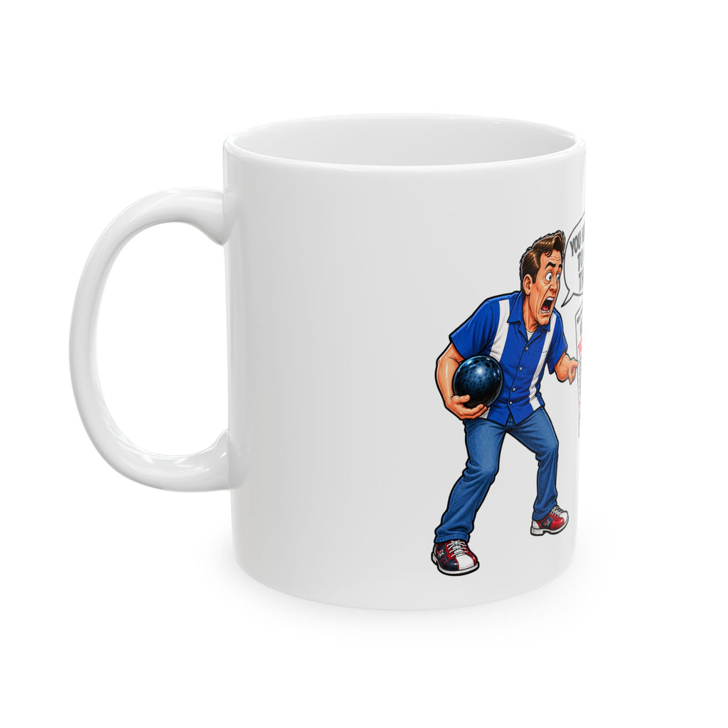 NY Tax Man Ceramic Mug — Political Cartoon "You Have Balls to Give Me That Bill" (11oz, 15oz)