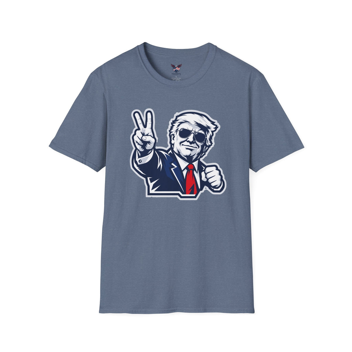 Vintage President Trump Peace Sign T-Shirt — Patriotic Trump Graphic Tee