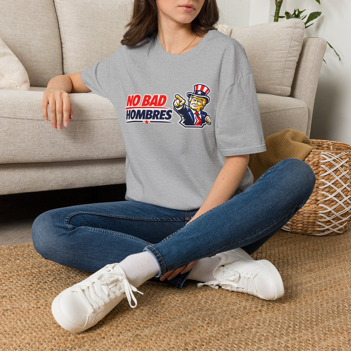 T-Shirt — TRUMP "No Bad Hombres" Patriotic Graphic Tee