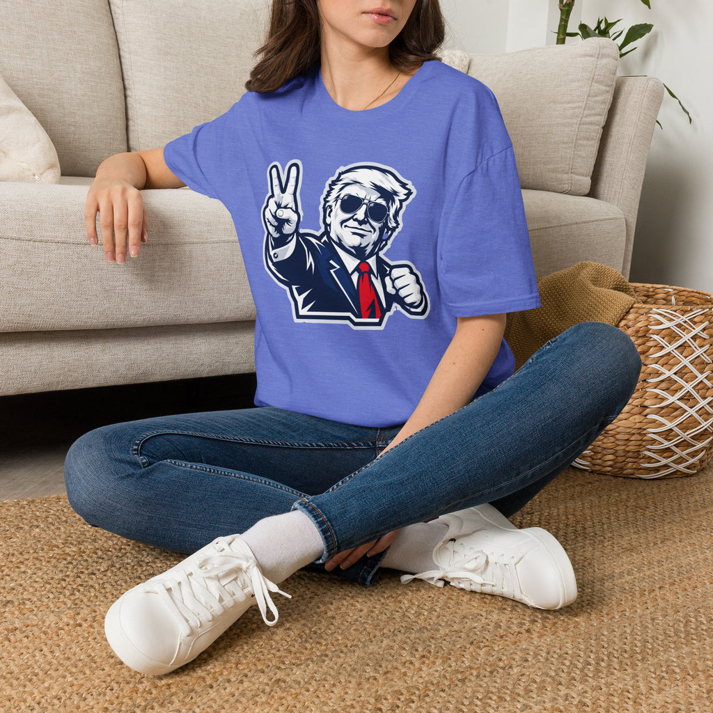 Vintage President Trump Peace Sign T-Shirt — Patriotic Trump Graphic Tee