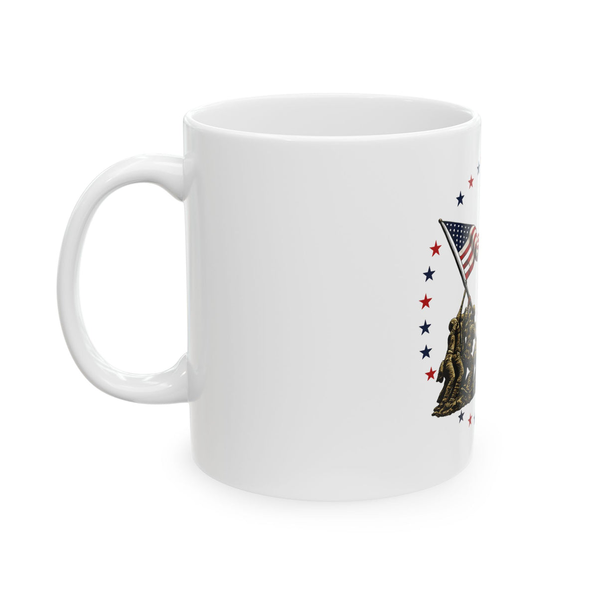 Only Flag I Take Pride In Mug | American flag military Iwo Jima design