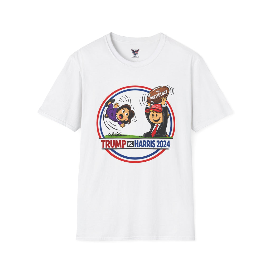 Trump vs Harris 2024 Election cartoon T-Shirt | Political Presidential Tee