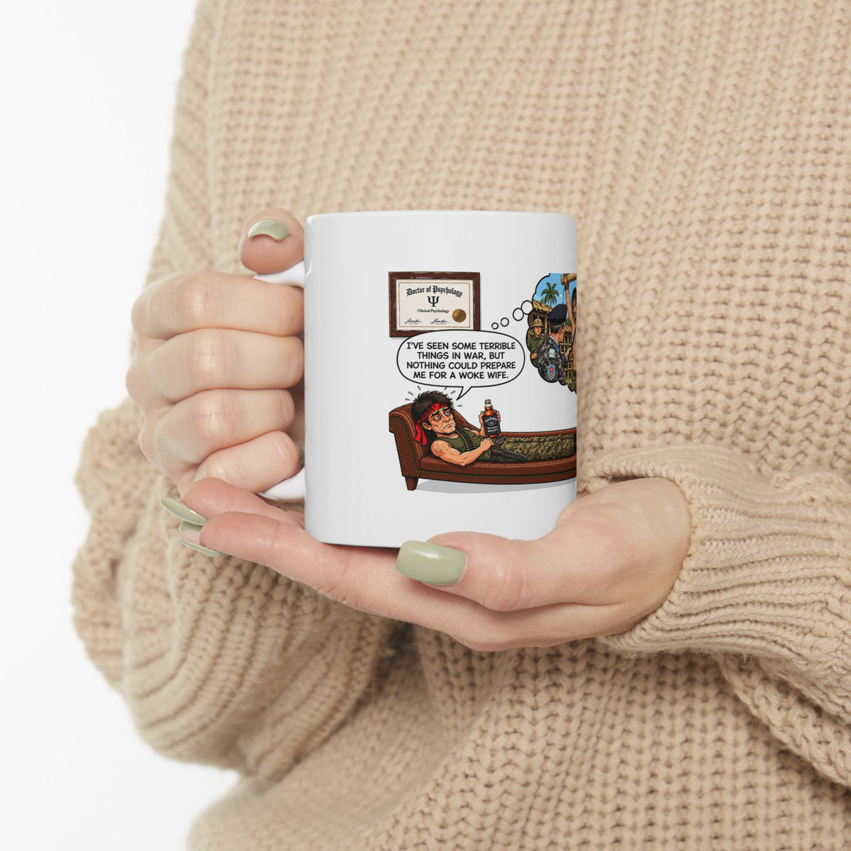 Vietnam Vet Recounts the Terror of a Woke Wife, Not War Coffee Mug
