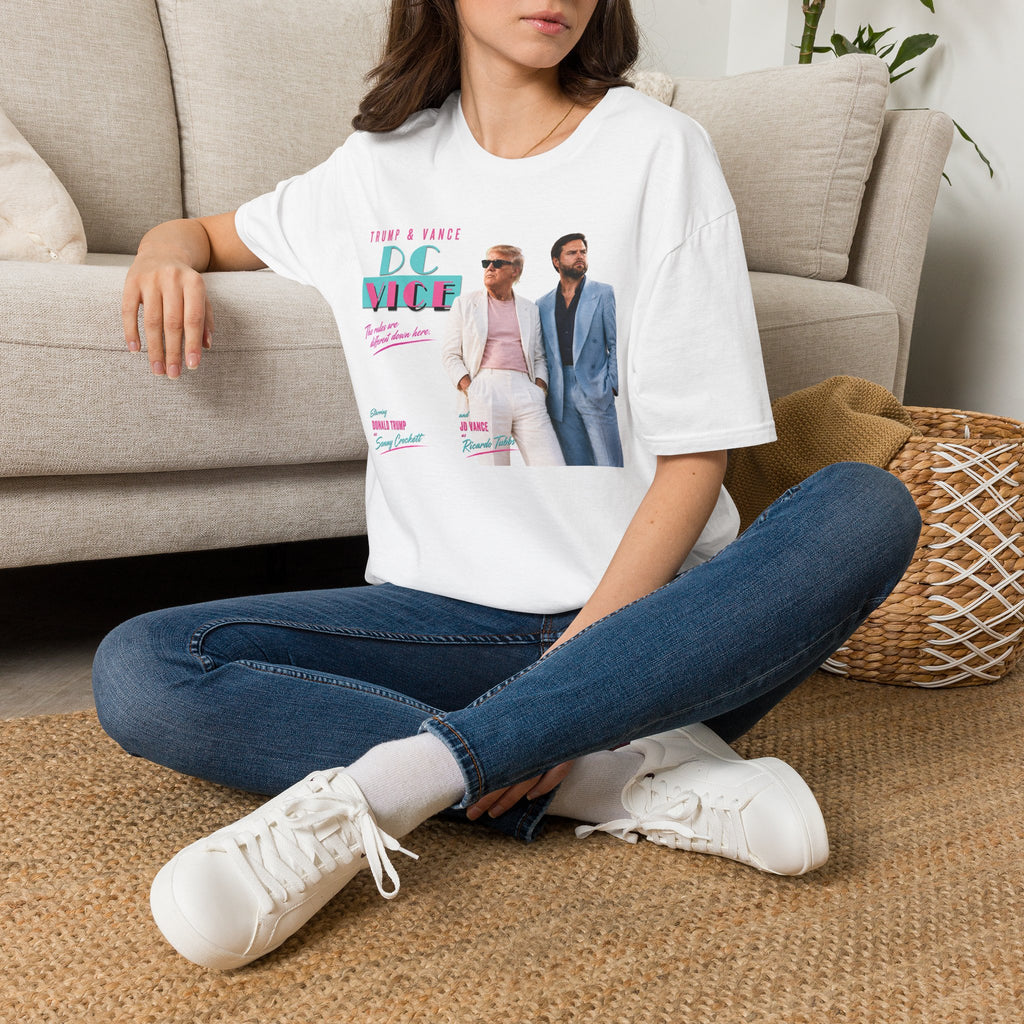 T-Shirt — "DC Vice" Trump & Vance Retro Miami Movie Style Graphic Tee