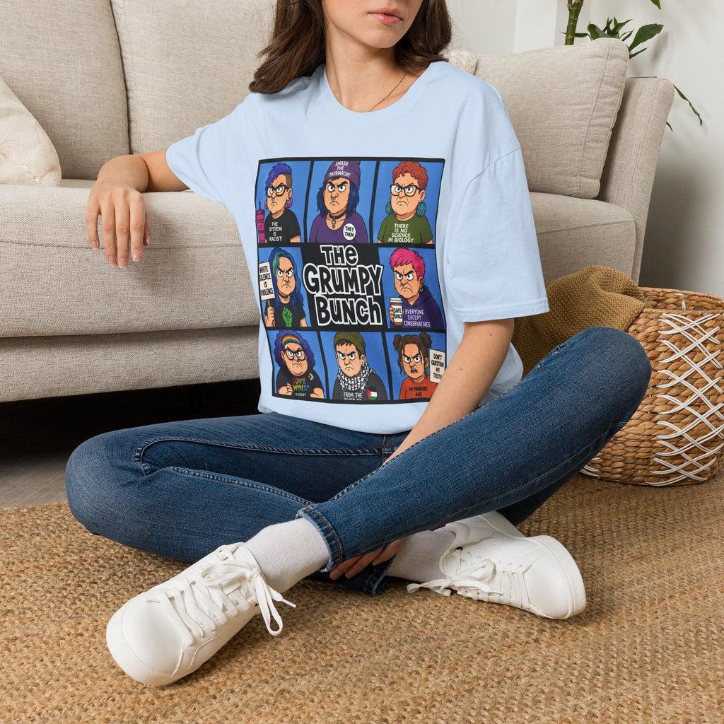 Grumpy WOKE Bunch Graphic T-Shirt — Retro Comic Panel Illustration