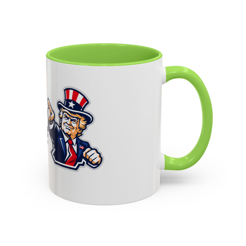 100% Woke Free Donald Trump Uncle Sam Ceramic Coffee Mug