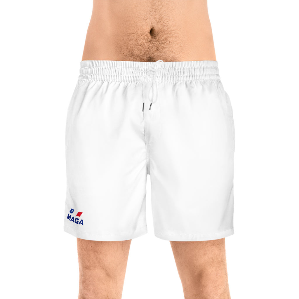 Swim Shorts — MAGA Logo Men's Mid-Length Beach Trunks  - The Conservative Brand