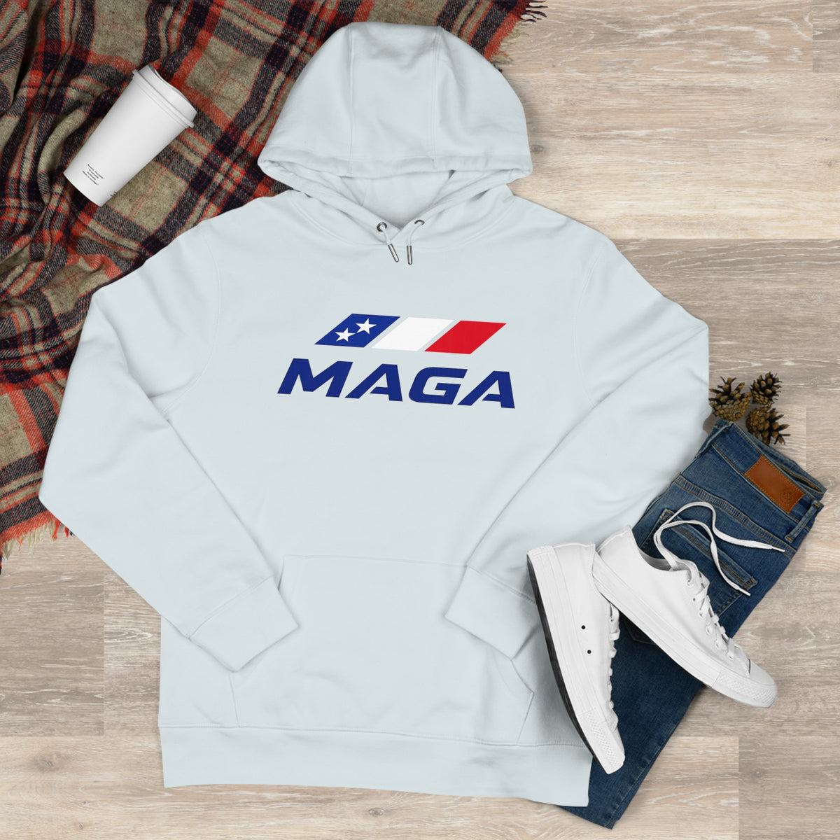 MAGA Hooded Sweatshirt — The Conservative Brand - Patriotic Red White & Blue Logo Hoodie