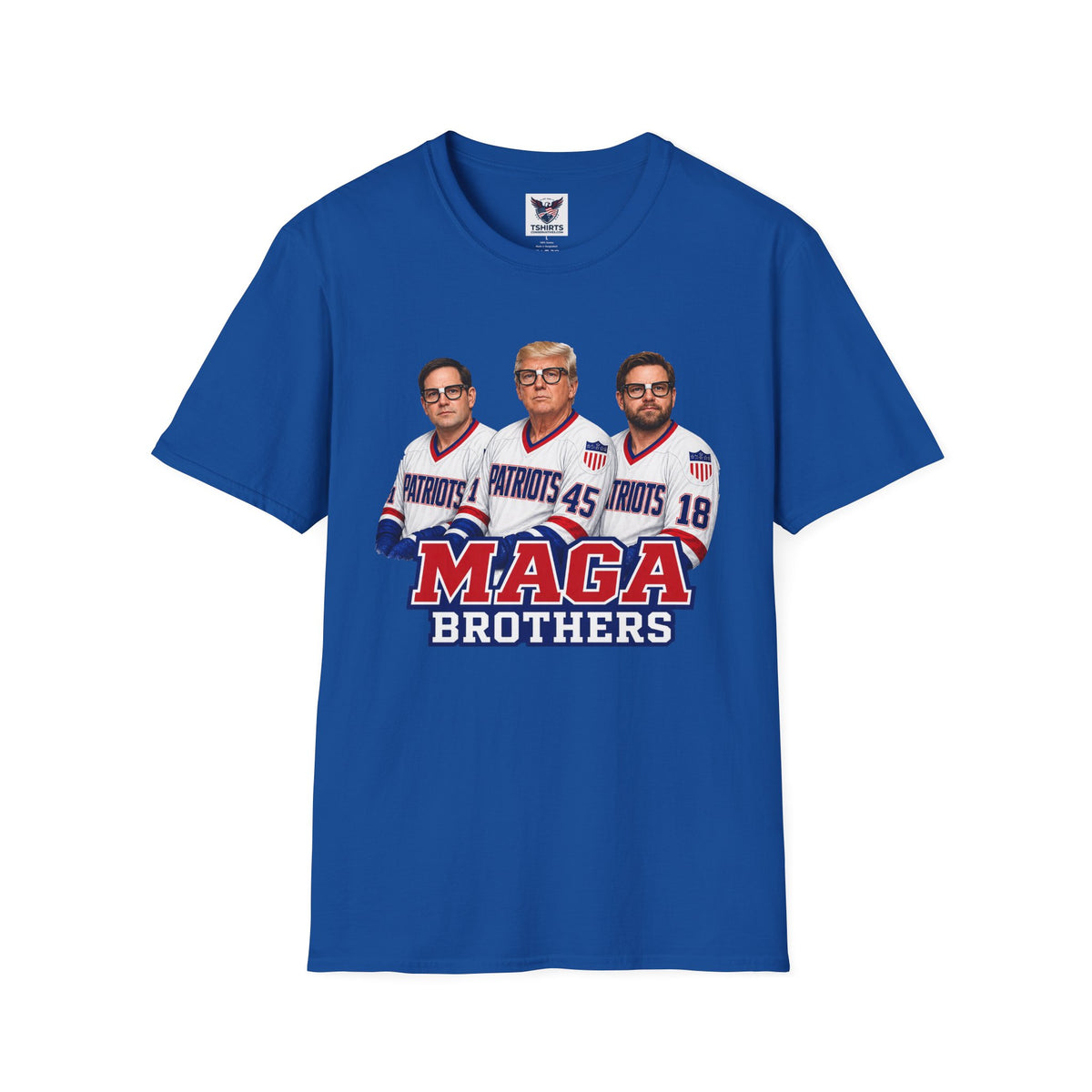 MAGA Brothers T-Shirt — Rubio, Trump, Vance Hanson Brothers Patriotic Hockey Jersey Graphic Tee